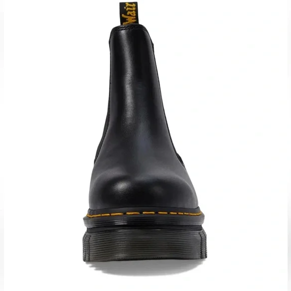Dr. Martens x Free People Audrick Chelsea Platform 5 Black Smooth Nappa Leather